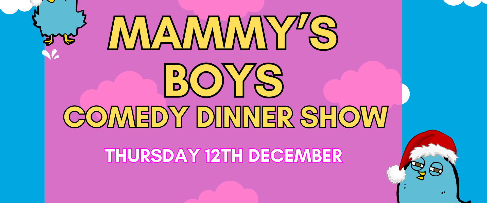 Mammys Boys Comedy Dining Website Panel 2