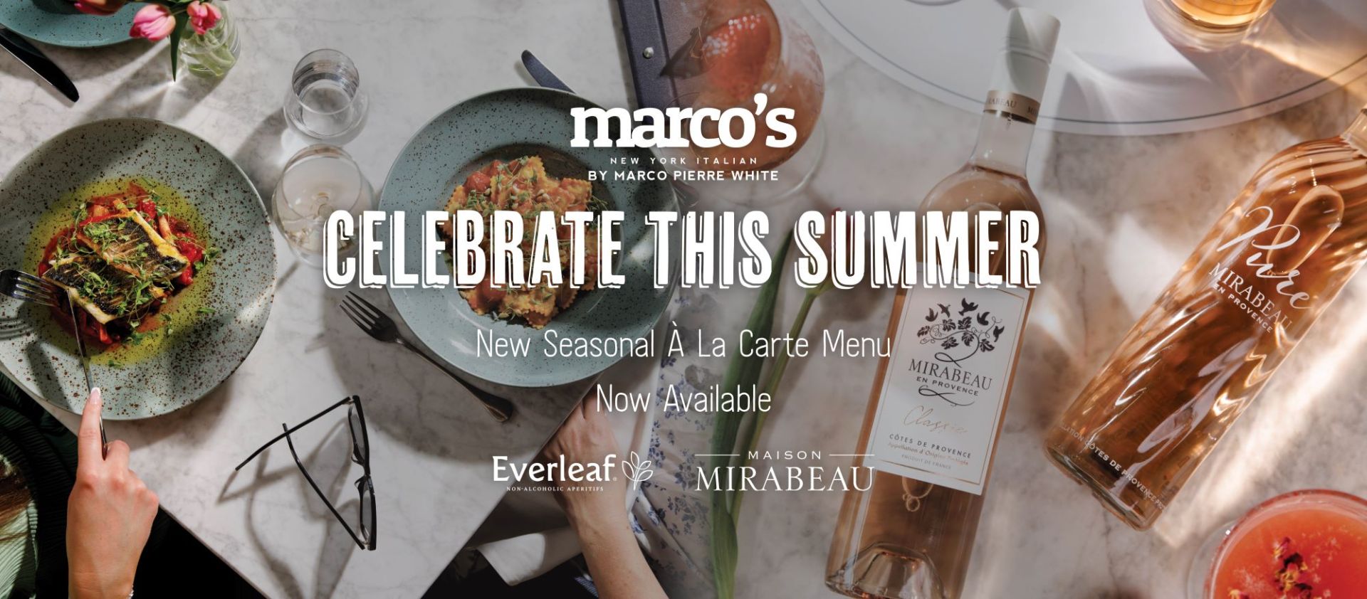 Marco's Summer Menu